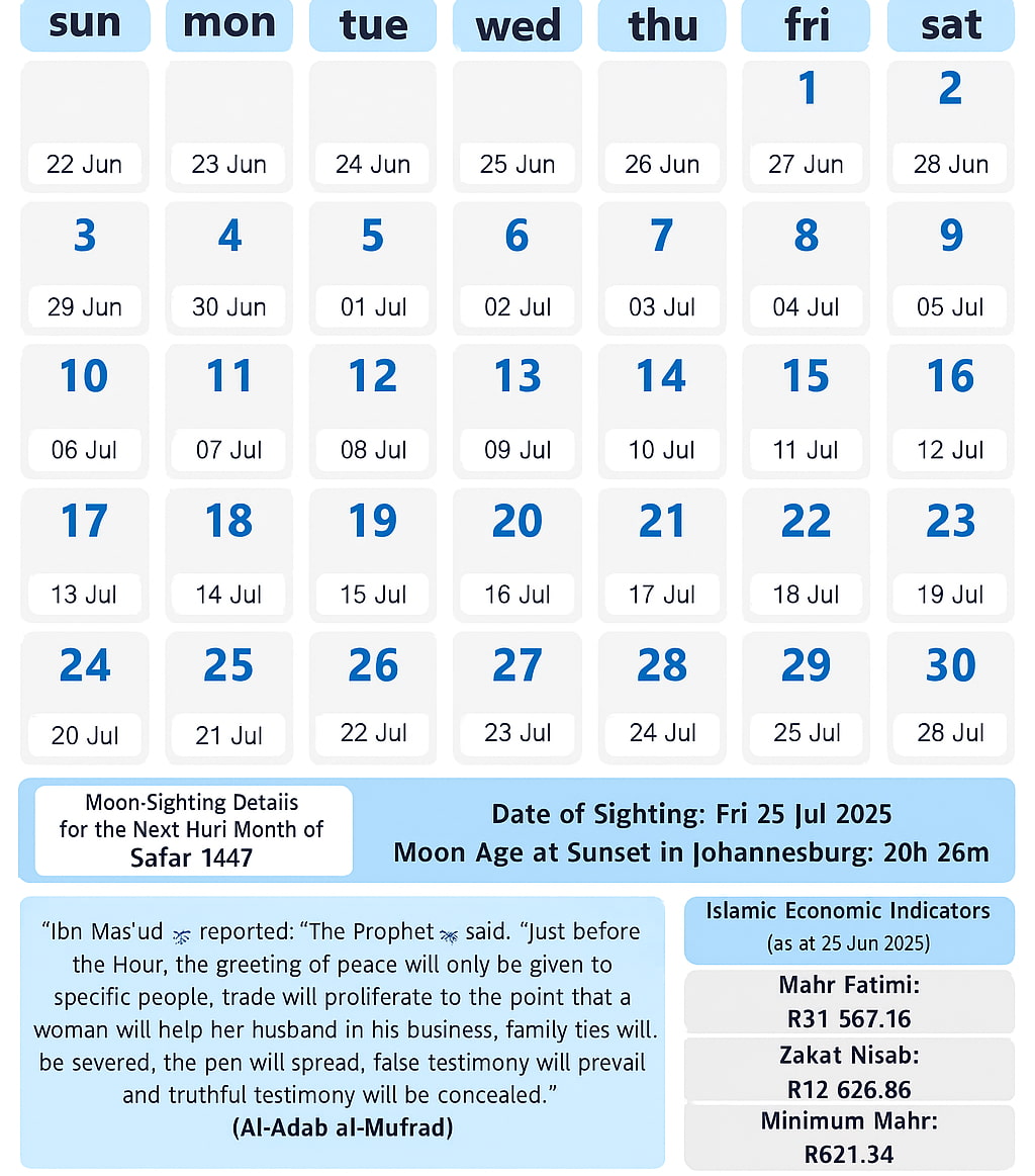islamic calendar 2025 muharram calendar 2025