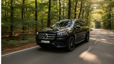 black mercedes benz gls 400d suv